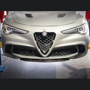  Alfa Romeo Stelvio Front Splitter - Carbon Fiber - Quadrifoglio